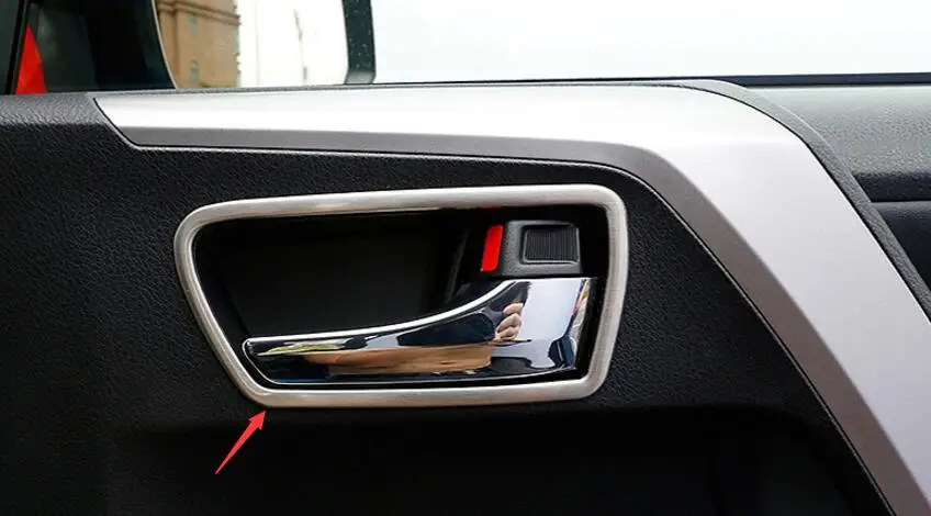 Для Toyota RAV4 элементы отделки автомобиля интерьер дверные ручки чаши крышки молдинги Стайлинг украшения аксессуары