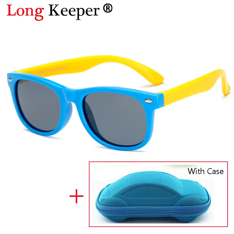 

2018 Children Sunglasses kids Children Cool Sun Glasses 100% UV Protection Eyeglasses Sunglasses For Travel Boy Girl With Case