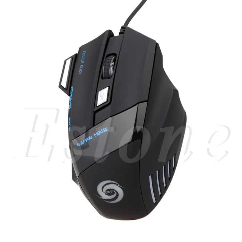 Computer font b Accessories b font New 5500 DPI 7 Buttons LED USB Optical Wired Gaming