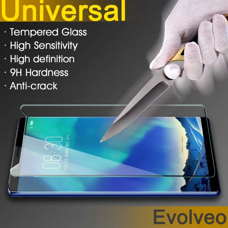 Универсальное закаленное стекло для защиты экрана 5 0 дюйма Evolveo FX520 9H 2.5D