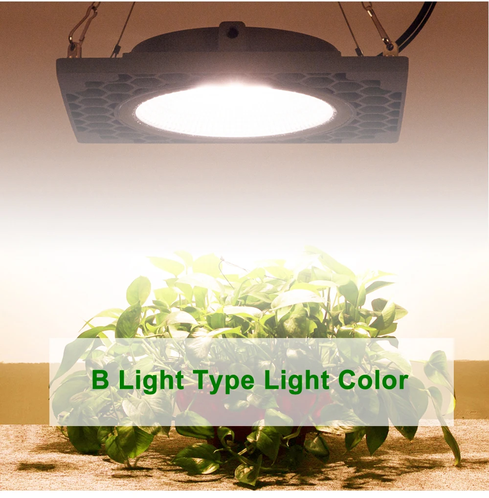 50W COB LED Grow Light 3500K&400-830nm Full Spectrum Growth Light for Indoor Tent Greenhouses Hydroponic Plant Waterproof IP67