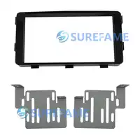 Double Din Car Trim Surround สำหรับ Mitsubishi L200 Pajero Sport Triton 2015 + DVD กรอบ Dash Fascia facia แผ่น