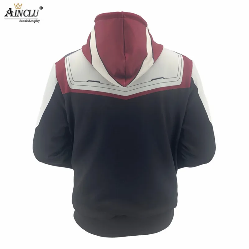 Ainclu Avengers Endgame Quantum Realm Sweatshirt Cotton Jacket Tech Hoodie Cosplay Costumes Superhero Hoodies Fancy Suit/Tops