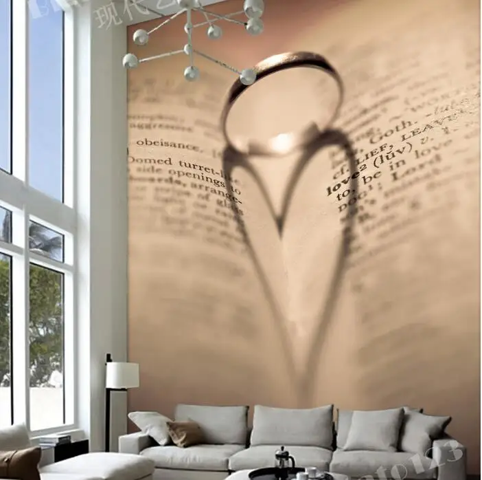 3d книги кольца дверь Стикеры для Спальня Гостиная подарок искусство ПВХ Водонепроницаемый наклейка Door Wrap 77*200 см