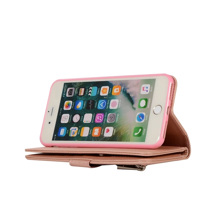 Блестящий чехол-бумажник из искусственной кожи с откидной крышкой для Etui iPhone 7 Plus блестящий чехол на магните для телефона чехол для iPhone 7 Plus Чехол-книжка