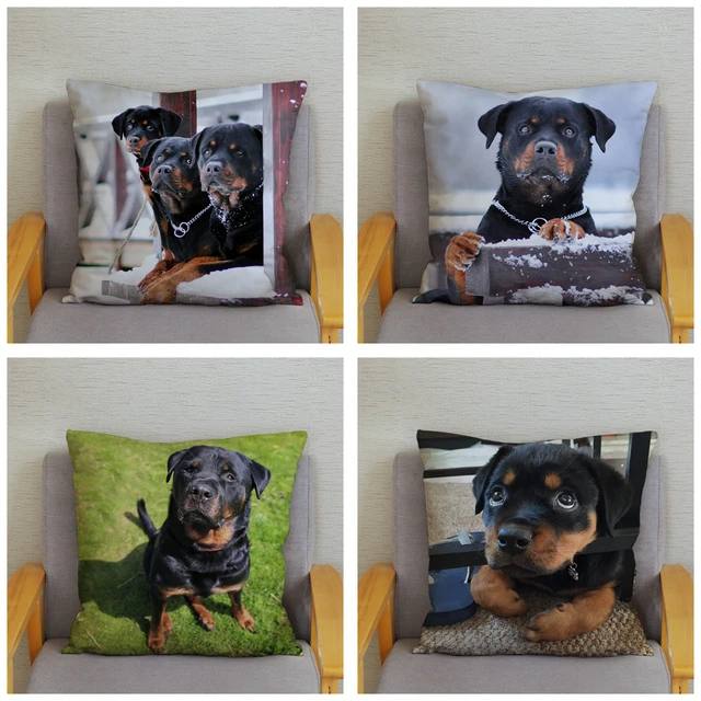 Coussin en tapisserie – Chiens voiture –