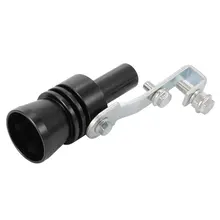 AUTO Turbo sound whistle exhaust pipe BOV Blow off Valve Simulator for Auto Motorcycle black XL