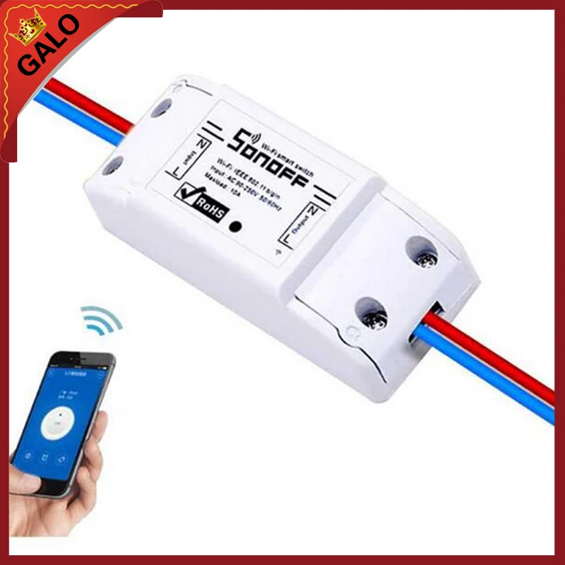 

wifi relay switch/WiFi Wireless Smart Switch Module ABS Shell Socket for DIY Home