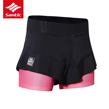 

Santic Women Cycling Shorts Riding Cycling Culotte 4D Padded Breathable Comfortable Bike Shorts Summer Downhill Bicycle Shorts