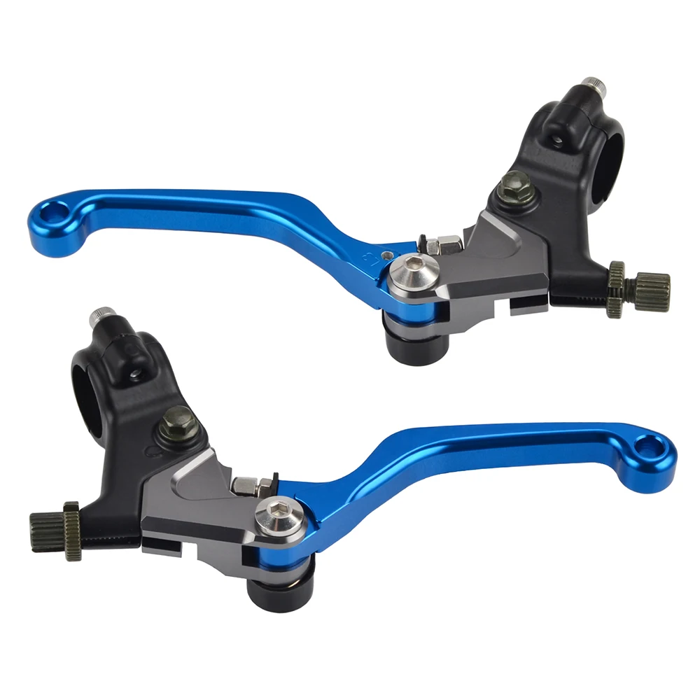 Blue Шорти тормозной рычаг сцепления для Kawasaki KX250 KX125 KX80 KX60 KX450 KX400 KLX250 KL250 KX 250 125 80 60 450 400 KLX 250 KE км KD - Цвет: Blue