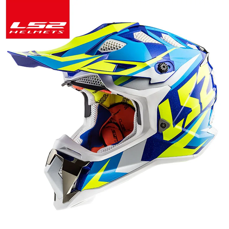 LS2 SUBVERTER внедорожный шлем мотошлем moto cross LS2 MX470 кПа мото rcycle шлемы - Цвет: 1