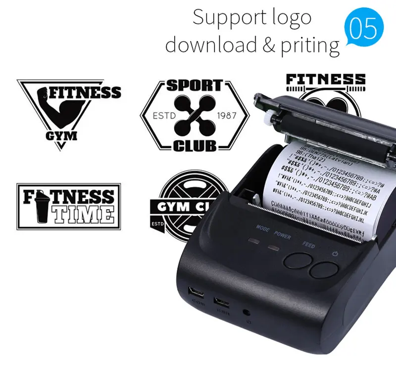 Zjiang POS 5890 T Термальность принтер мини 58 мм 2 дюймов кассовый usb-принтер чековый принтер для ресторана и супермаркет принтер для чеков вилка стандарта ЕС/США