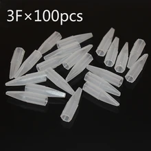 Постоянный макияж одноразовая бровь пластиковые насадки 3F белый цвет 100 шт./пакет