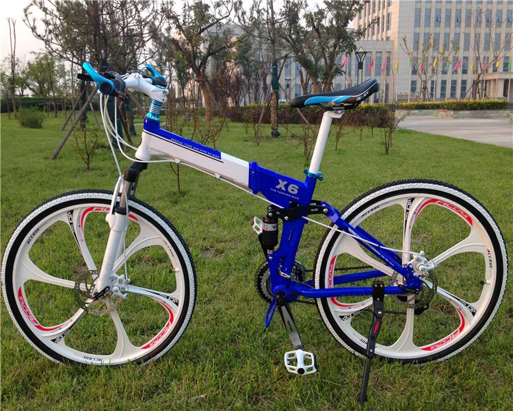 26*18 дюймов двойной дисковый тормоз Роскошные bicicleta Алюминий сплав рама для горного велосипеда складывающиеся велосипеды X6 BMX велосипедов