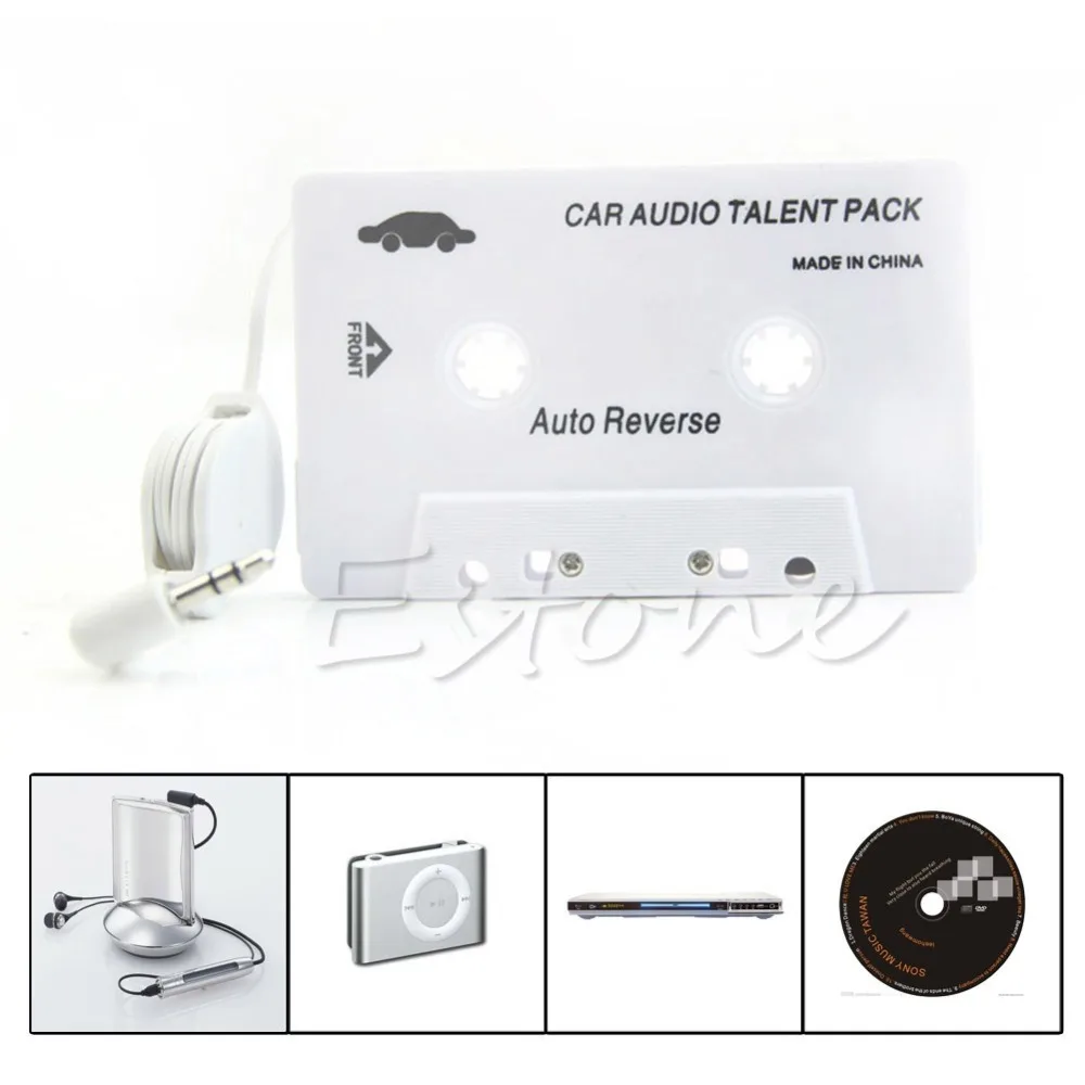 

2019 New Cassette Car double track Audio Tape Adapter 3.5mm Aux For iPod iPhone MP3 CD Player Dual Mono