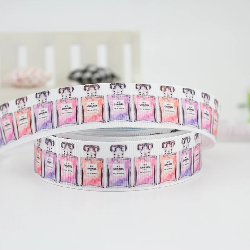 

7/8" 22mm customize printed grosgrain ribbon white ribbon Gift Packing DIY accessories handmade materials