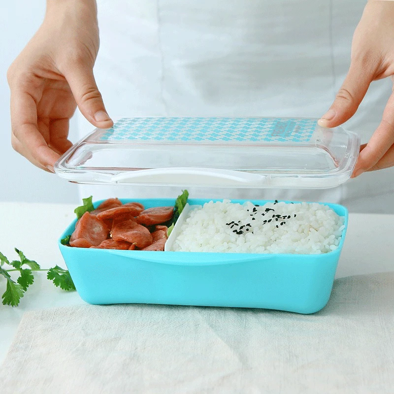 Микроволновая печь Lunch Коробки Портативный Еда хранения Обед коробок Bento Box для студентов Пикник Еда контейнеры Еда анти-строка резким