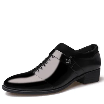 

Stylish elegant wear-resistant non-slip men's business dress leather shoes trend shoes British style pointed casual men's shoes