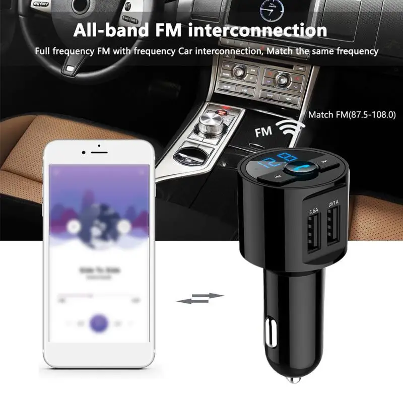 Двойное соединение через USB и беспроводное Bluetooth зарядное устройство адаптер