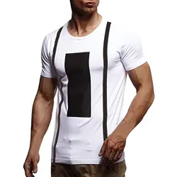 JAYCOSIN для мужчин летняя футболка короткий рукав экипажа средства ухода за кожей шеи мышцы основной топ Slim Fit 19MAR13