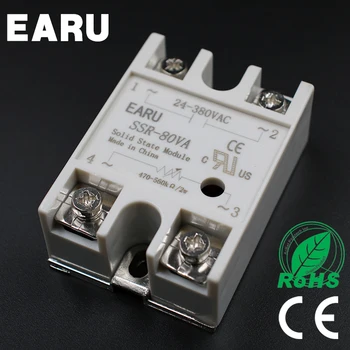 

1pcs Solid State Relay Module SSR-80VA 80A 500K ohm TO 24-380V AC SSR 80VA SSR-80 VA Resistance Regulator