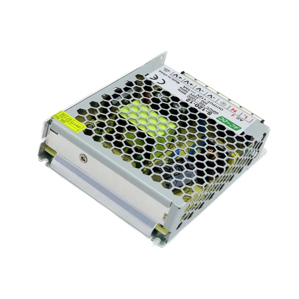 

Small Volume Ultra Thin 3cm High DC 12V 10A 120W Mesh Power Supply LB88