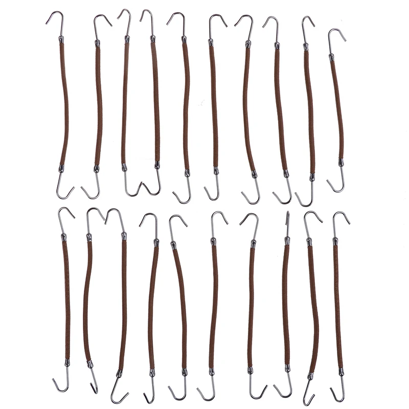Hot 20Pcs Elastic Clips Ponytail Hooks Headband Hair Claw Hair Clips Rubber Bands Hair Braid Hair Thick/Curly Hair Styling Tools