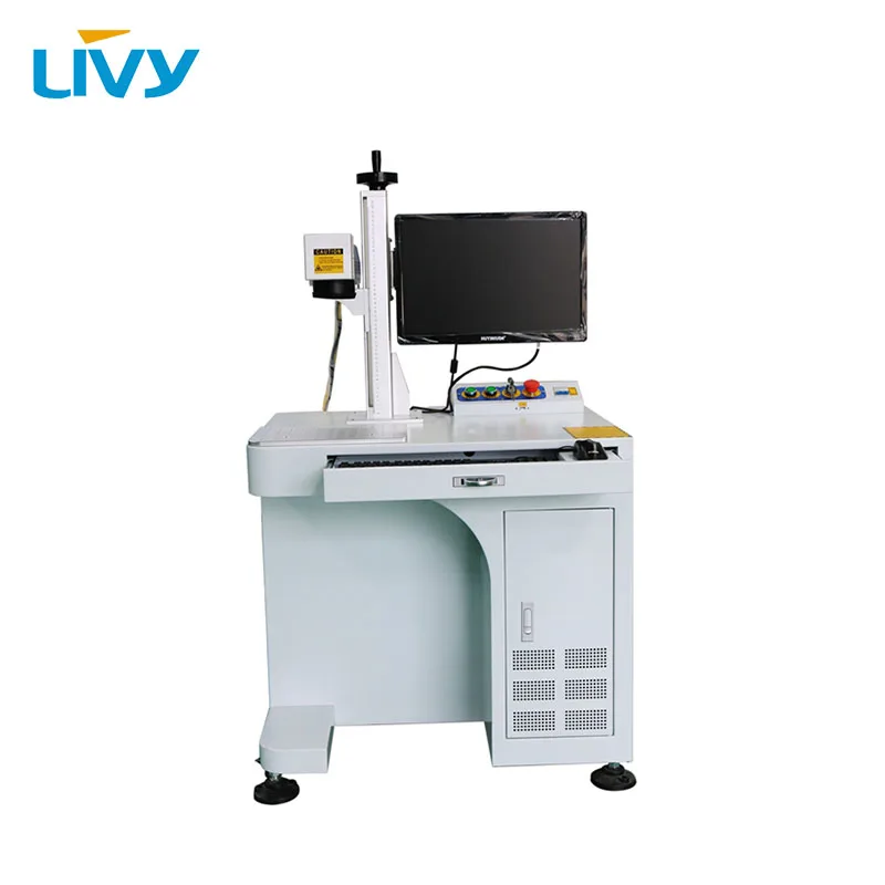 LIVY CNC fiber laser marking machine gold and silver 30w laser engraving machine with IPG/Raycus laser generator optional