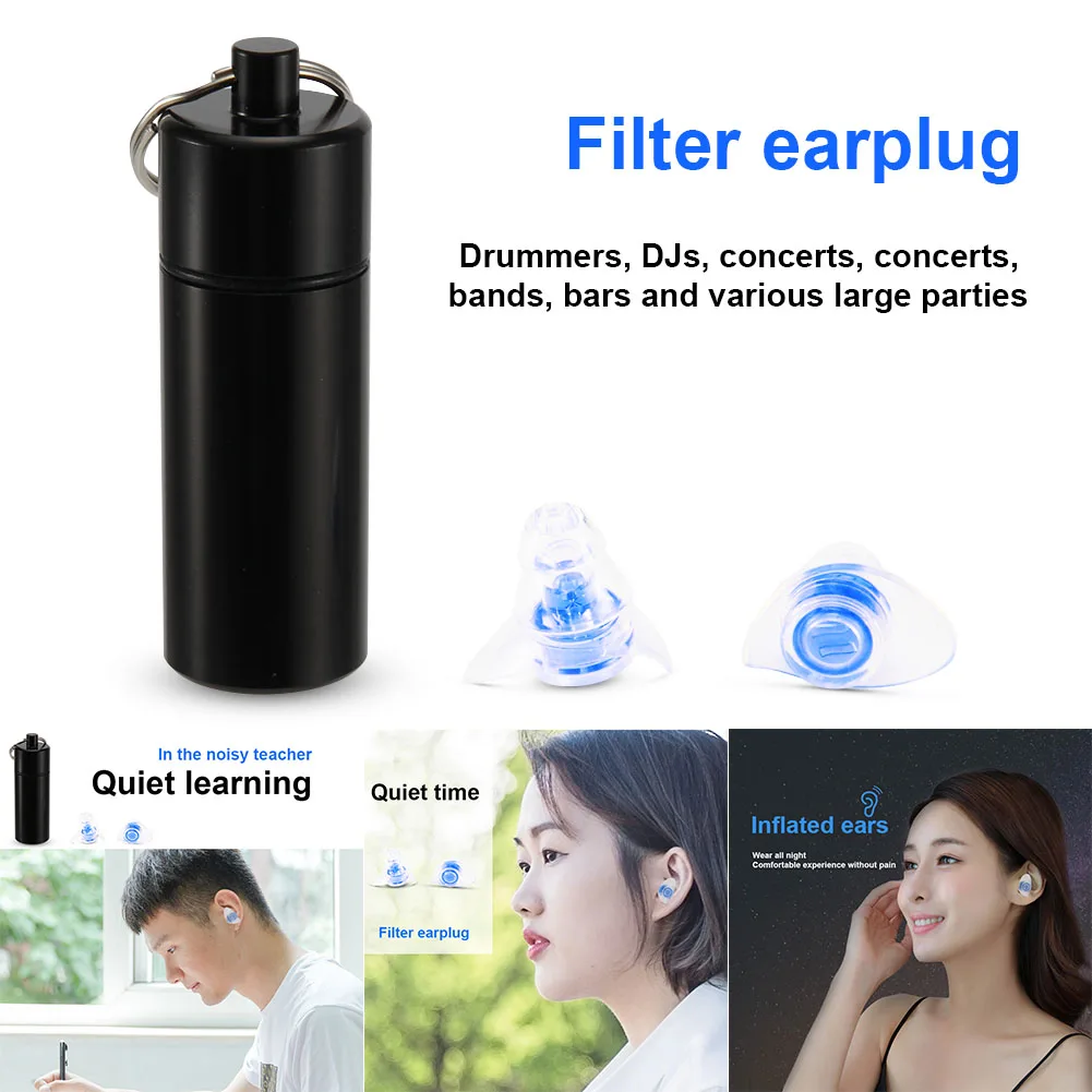 

Ear Plugs Noise Reductor Hearing Protector for Concerts Musicians Motorcycles Study Sleeping LCC77