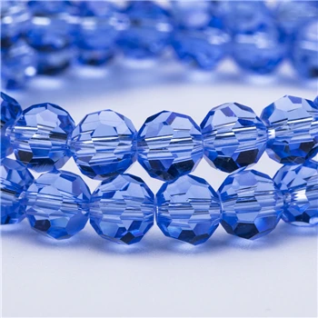 4 6 8 мм прозрачные стеклянные бусины лунный камень Австрия граненый кристалл для изготовление ювелирных изделий ожерелье аксессуары оптом бусины Z101 - Цвет: Light blue-Z107