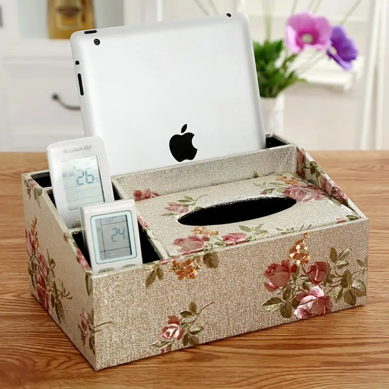 

New Leather Tissue Box Universal Luxury European Paper Rack Office Table Accessories Home Office Hotel Napkin Log Tissue Holder