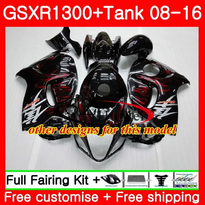 Инъекции для SUZUKI Hayabusa GSXR1300 08 09, 10, 11, 12, 13, 15 43NO. 1 GSXR 1300 2008 2009 2010 2011 2013 Обтекатели цвета: зеленый, черный