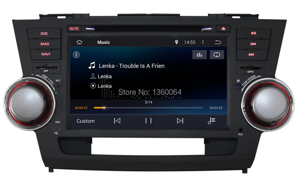 Clearance 1024*600 Quad Core Android 8.1 for TOYOTA HIGHLANDER 2008 2009 2010 2011 2012 2013 Car DVD GPS Navigation Radio Headunit Wifi 3G 12