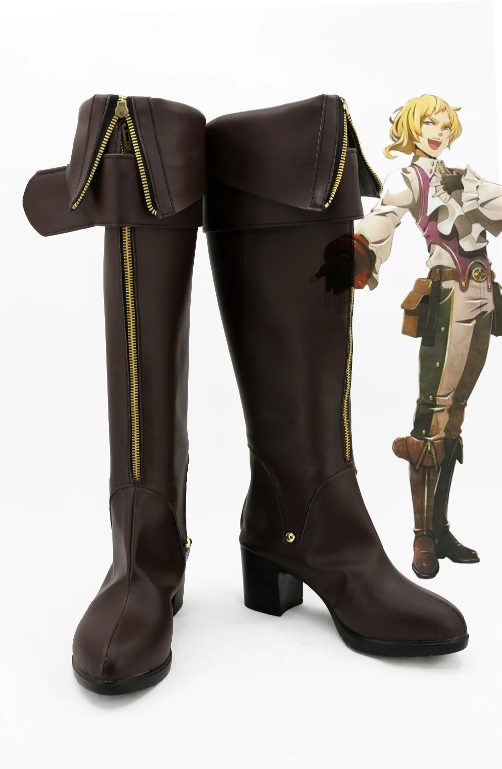 God Eater Emil/ботинки для косплея; обувь на Хэллоуин; Рождество для женщин и мужчин