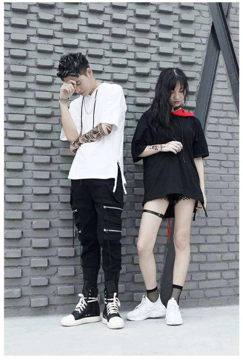 Хип-Хоп Футболка мужская мода хлопок Harajuku футболка уличная Мужская Корейская футболка забавные повседневные летние футболки с капюшоном