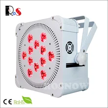 Букет невесты 6 штук в партии чехол RGBWA+ UV 6 в 1 12x18 Вт беспроводный светодиодный сценический светильник снизу вверх сценический мигающий свет зарядки Дорожный Чехол& WDMX передатчик XLR бесплатно