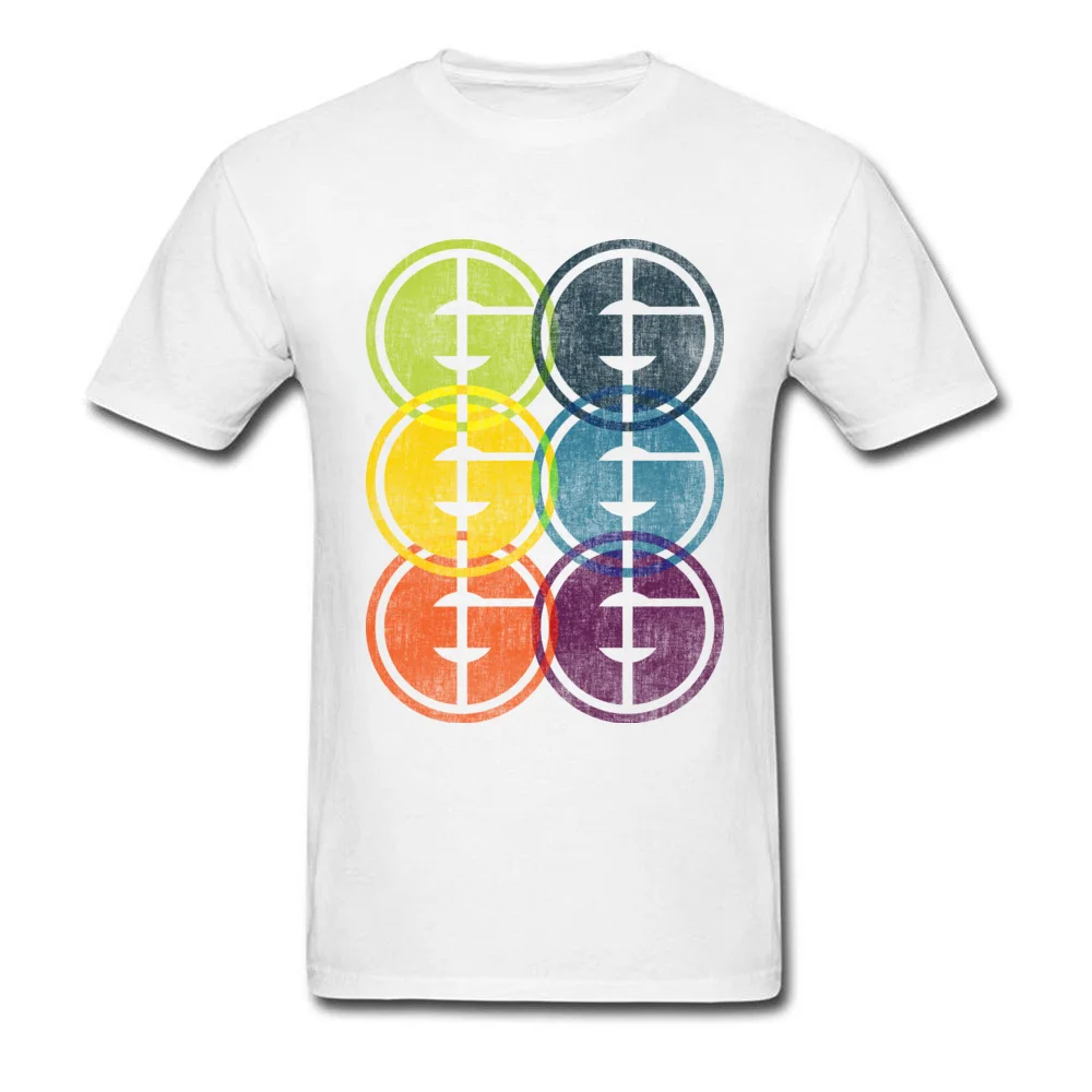 Man Fashion Europe Tops & Tees Round Neck Labor Day Pure Cotton Tshirts Casual Short Sleeve Color Motive Sweatshirts Color Motive white