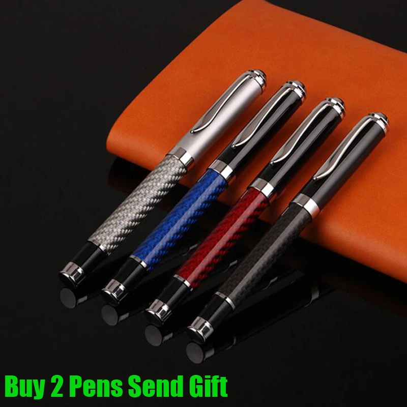 

Free Shipping Fashion Design Carbon Fiber Metal Ballpoint Pen Business Writing Sonnet Gift Pen Buy 2 Pens Send Gift