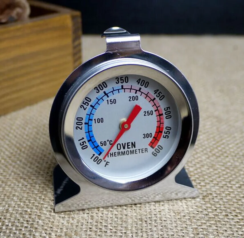 

1pcs Stainless Steel Dial Oven Thermometer Cooking Termometer Grill Food Meat Thermometer Adjustable Stand Up Hange Thermomer
