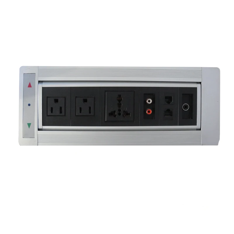 2019 New Silver Electric Socket with RJ45 and Audio Smart Socket /Automatic Multifunctional socket