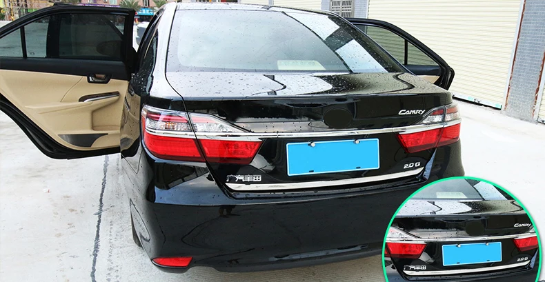 Lsrtw2017 из нержавеющей стали автомобиль хвост обивки двери для toyota camry 2012 2013 xv50 daihatsu altis