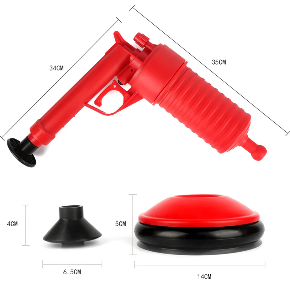 Высокое давление Воздушный Слив бластер насос плунжера раковина труба засорения удаления туалетов Ванная комната Кухня очиститель инструмент