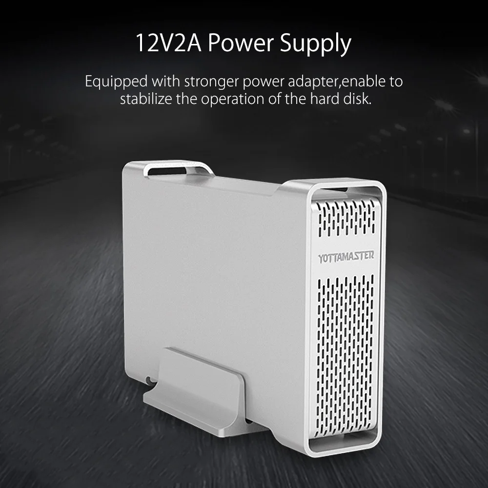  Yottamaster D35 de alta gama HDD Enclosure tipo C a SATA Single Bay externo HDD Case estación de ac