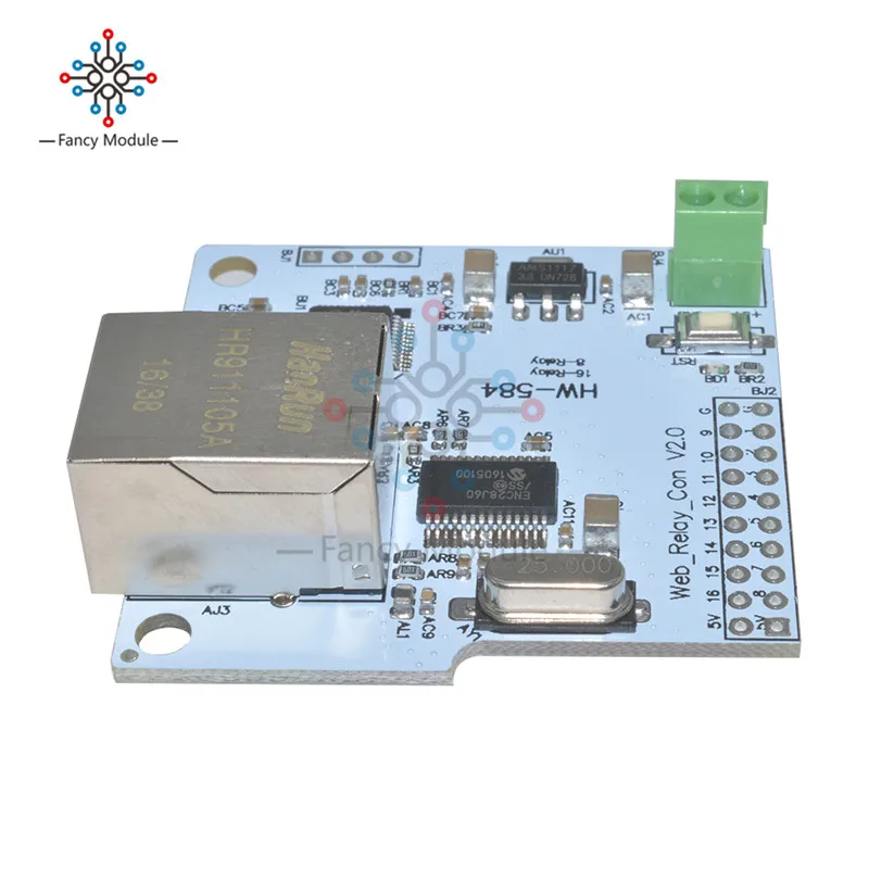 ENC28J60 16bit Network Controller Module for 16Bit Relay Module Board Smart Home