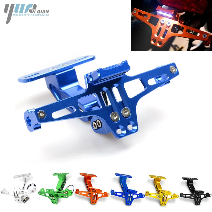 YUAN QIAN CNC Moto License Plate Bracket Licence Plate Holder Frame Number For honda CBR 1000 RR 1000RR CBR1000RR Cbr 600 yzf r3