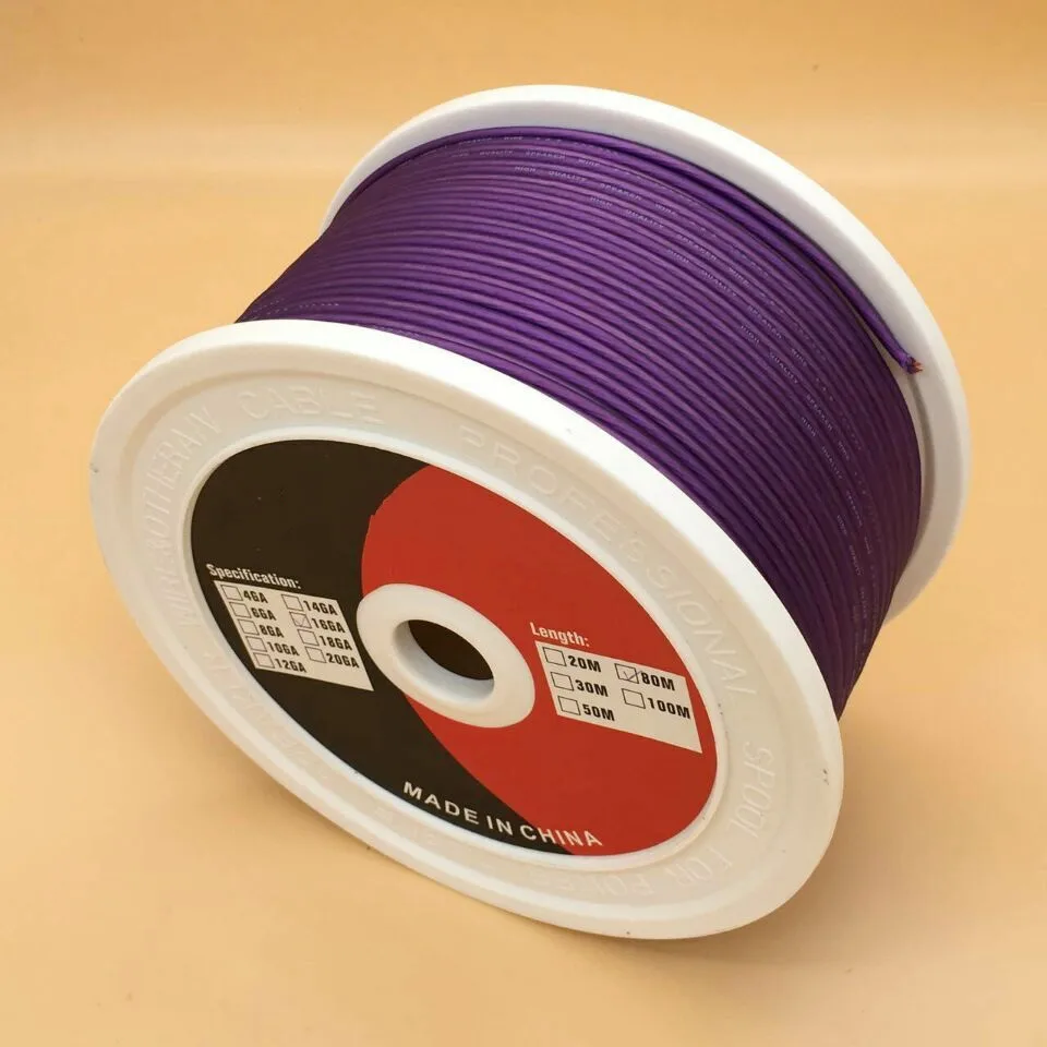 Высокое качество медный штейн 16GA фиолетовый линии автомобиля спикер аудио с