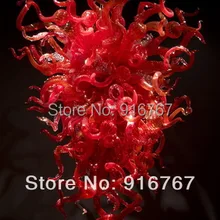 LR017- Лучший Декор современная красная стеклянная люстра