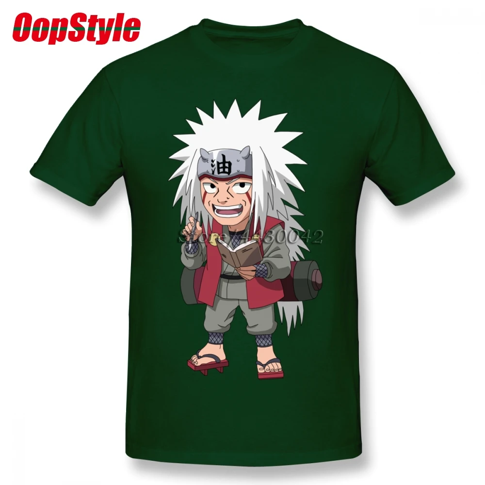 Наруто Jiraiya футболка для мужчин Прямая поставка короткий рукав хлопок плюс