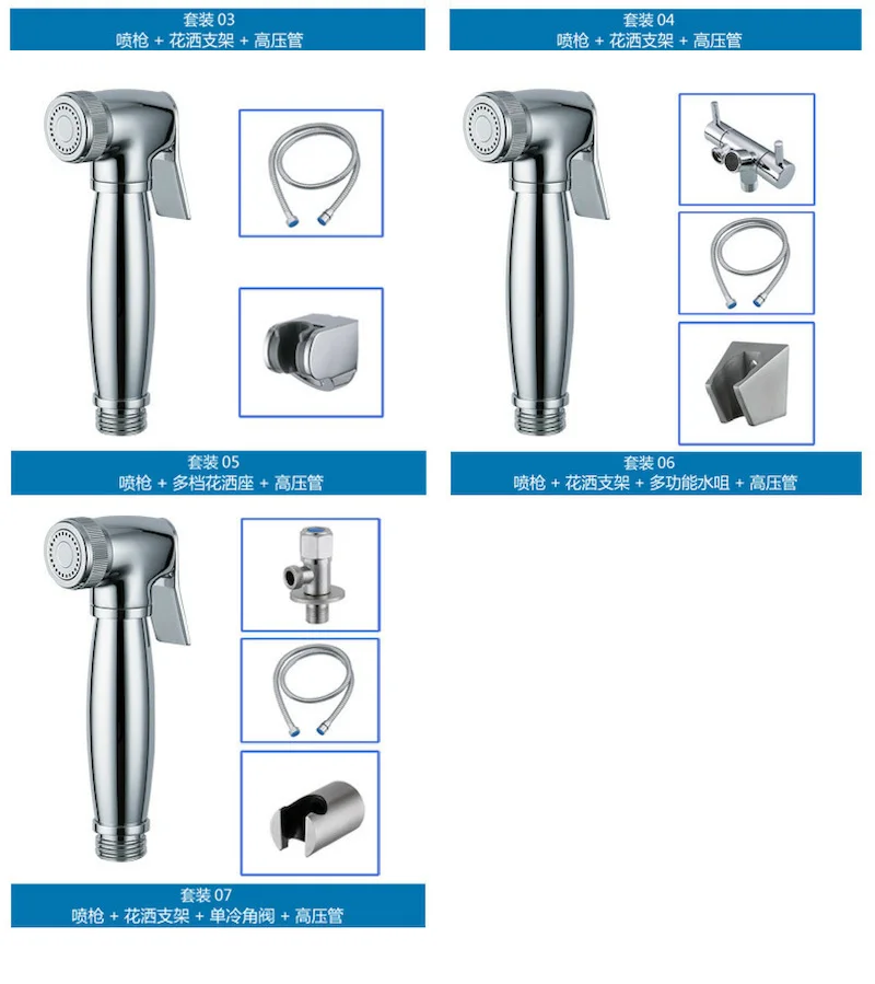 IVRICH латунный Биде Душ Распылитель Ванная комната ручной туалетный биде Shattfa с t-адаптером и анти-взрыв шланг F2003