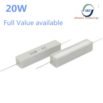 

9pcs 20W Cement resistance 1K 1.5k 2k 2.2k 3k 3.3k 4.7k 8.2k 10k ohm 1KR 1.5KR 2KR 2.2KR 3KR 3.3KR 4.7KR 8.2KR 10KR 5% 20w